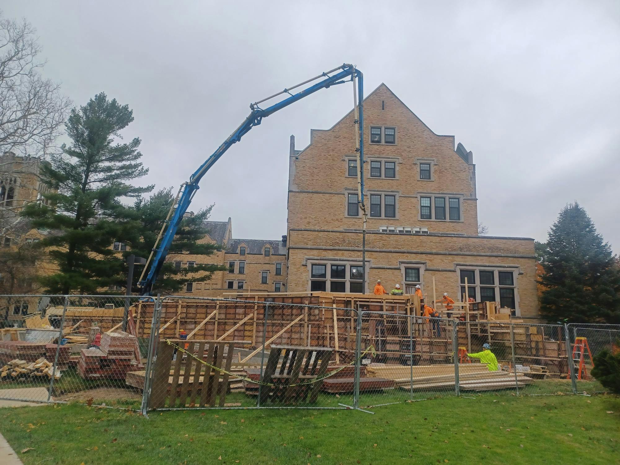 Construction continues with new ramp being built