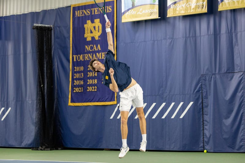 A fault in the road: Notre Dame men’s tennis stumbles in Virginia