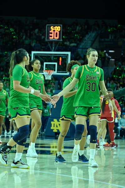 A balanced attack is the key for Notre Dame women’s basketball in a Virginia Tech comeback