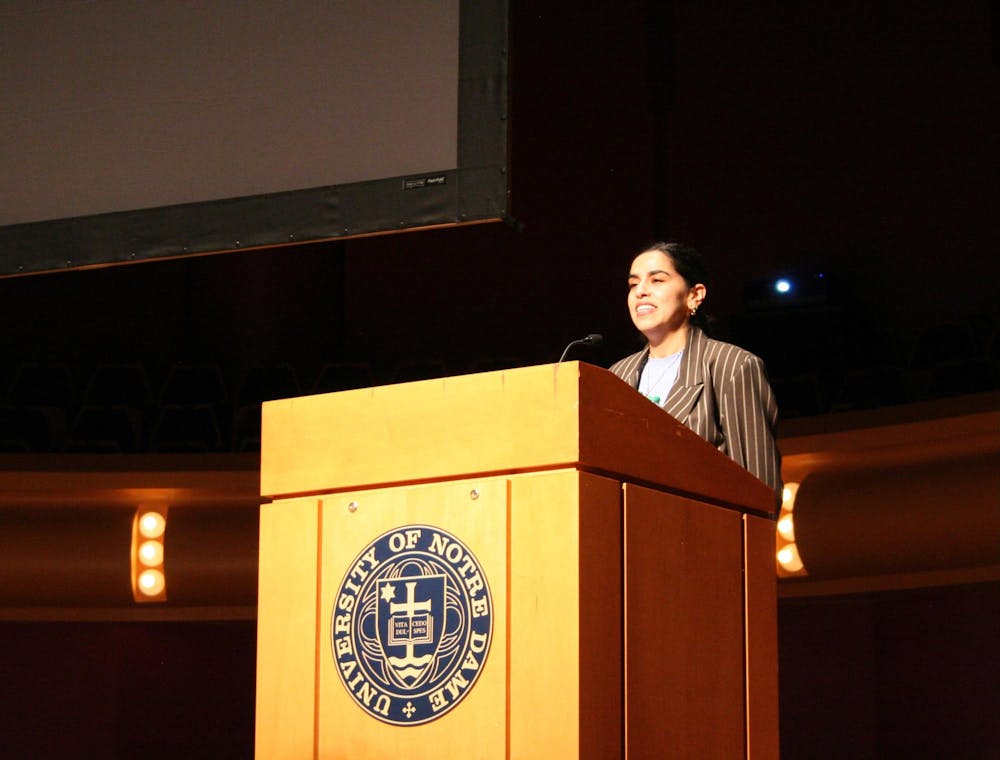 Mona Chalabi speaks at Leighton Concert Hall in DPAC