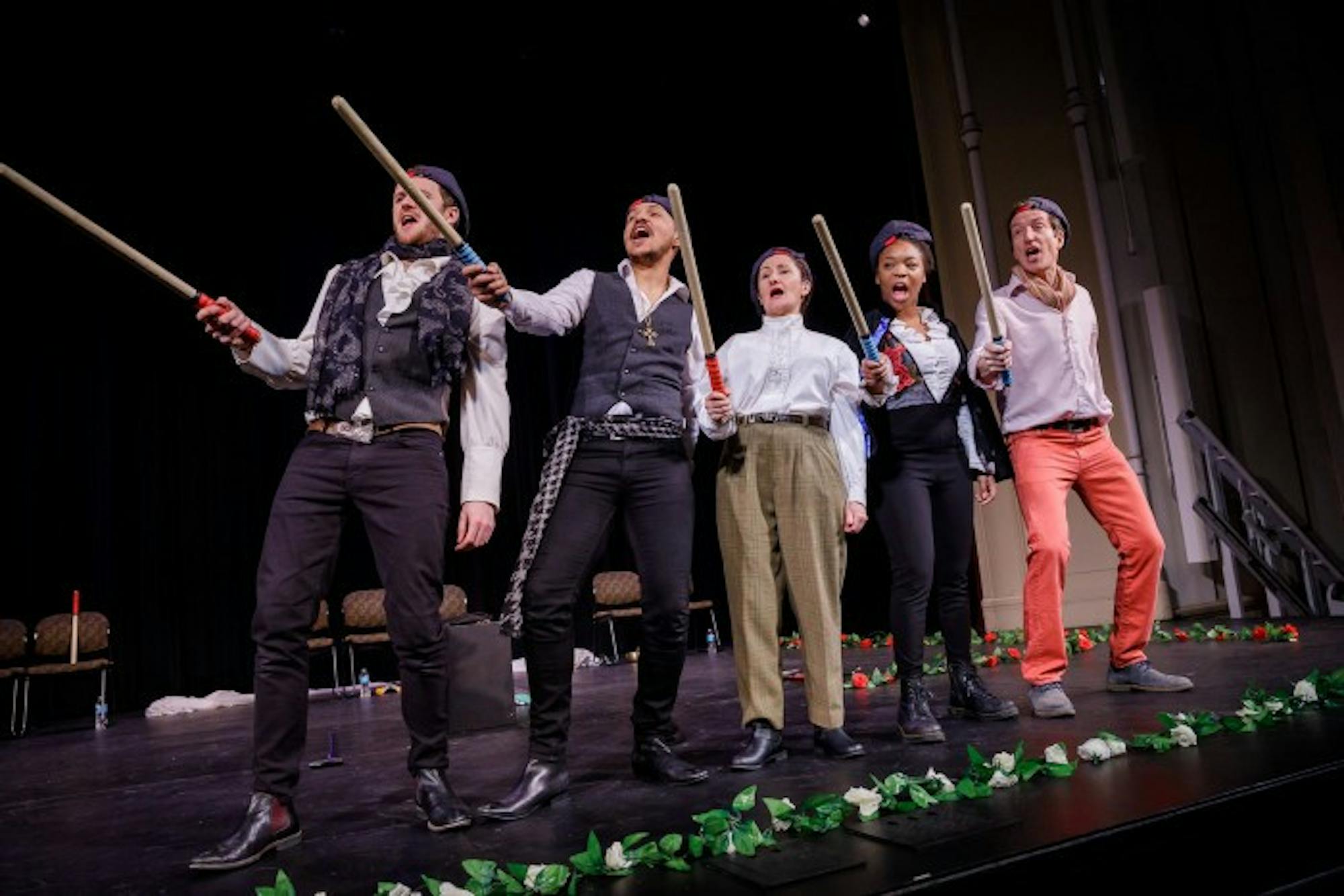 The Actors From the London Stage perform during their production of