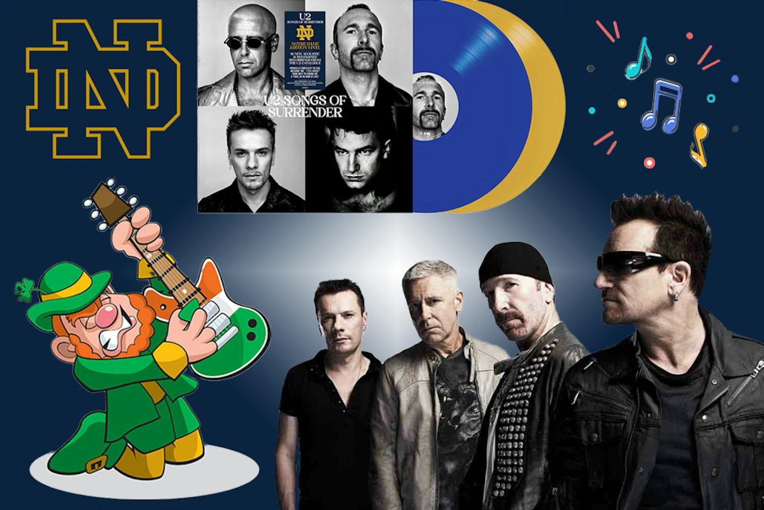 U2 And Notre Dame Team Up For Exclusive Vinyl Release – Notre Dame Fighting  Irish – Official Athletics Website