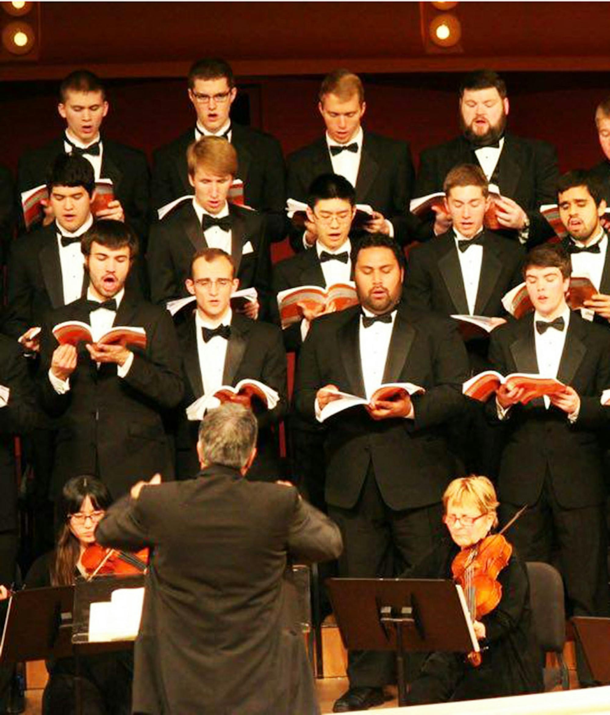 The Notre Dame Chorale performs Handel’s “Messiah” last year at the DeBartolo Performing Arts Center.
