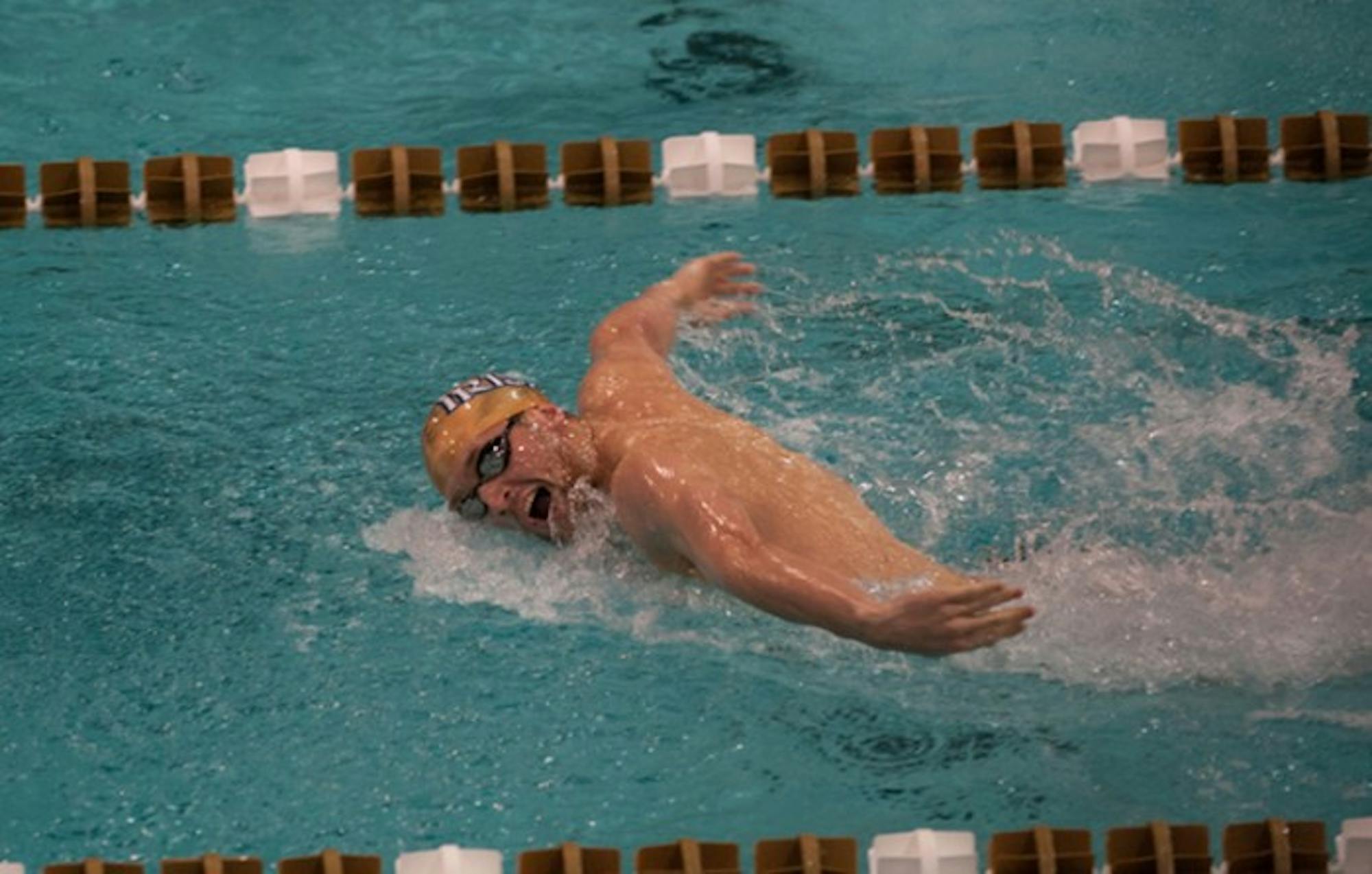 Irish junior John Williamson swims during a meet on Nov. 11, 2013. Williamson will swim in three individual events at the NCAA Championships.