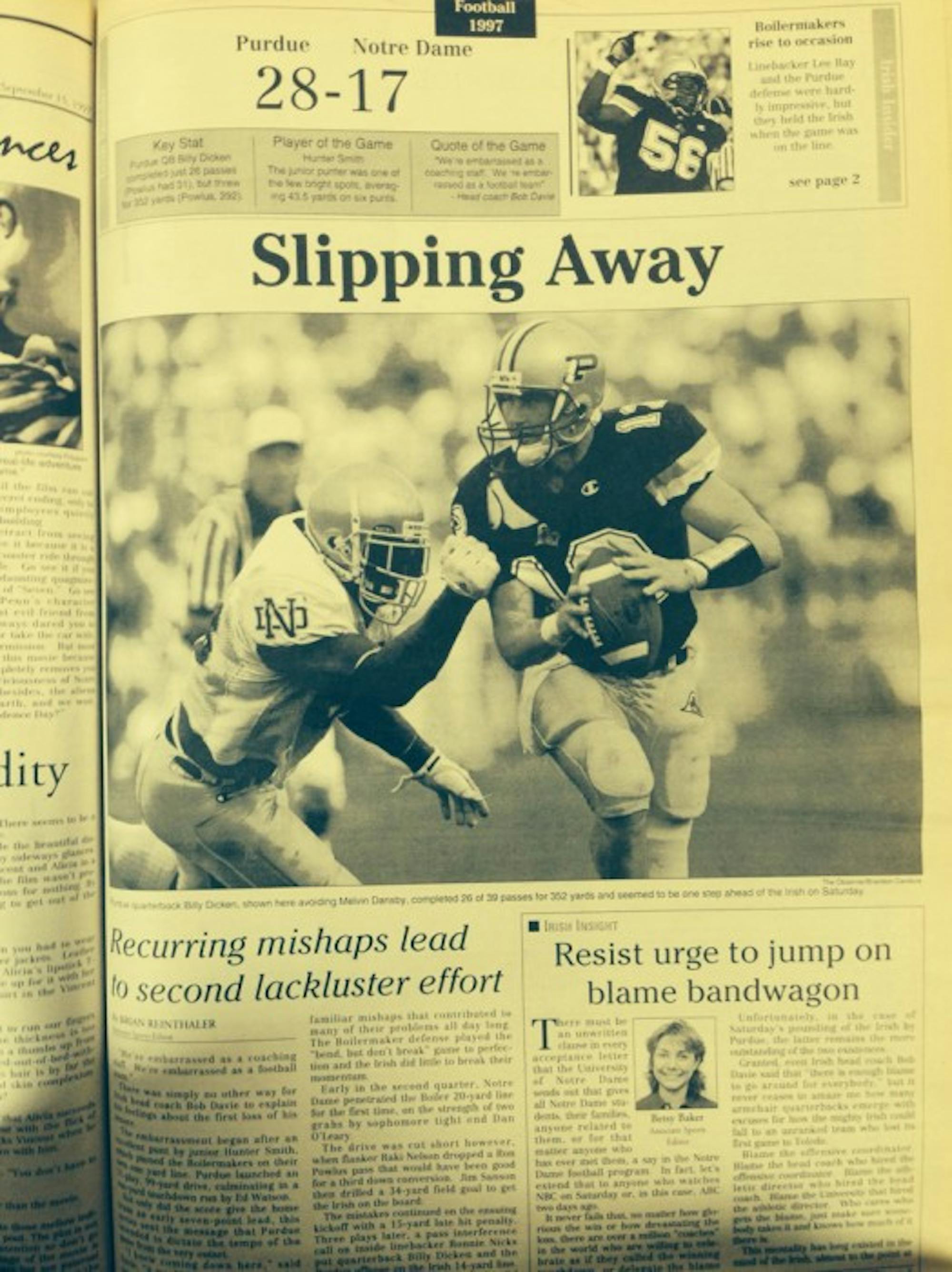 The Observer from Sept. 13, 1997.