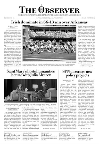 September Observer Print Edition for Monday, September 29, 2025 - The Observer