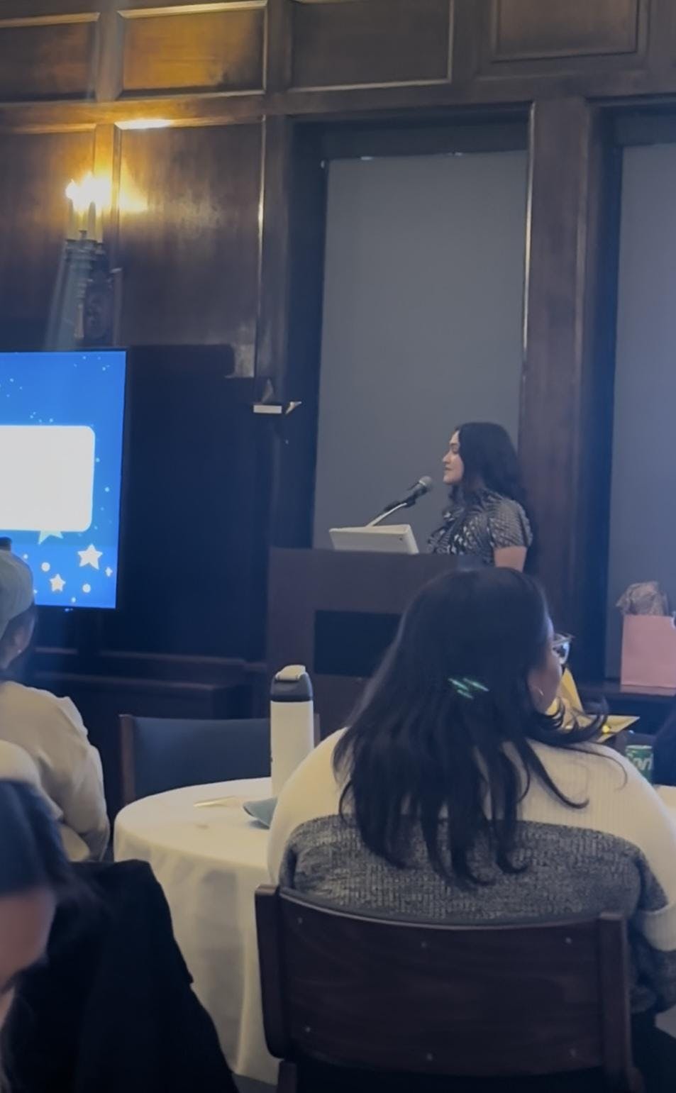 Student leads celebration dinner for first-gen students and faculty