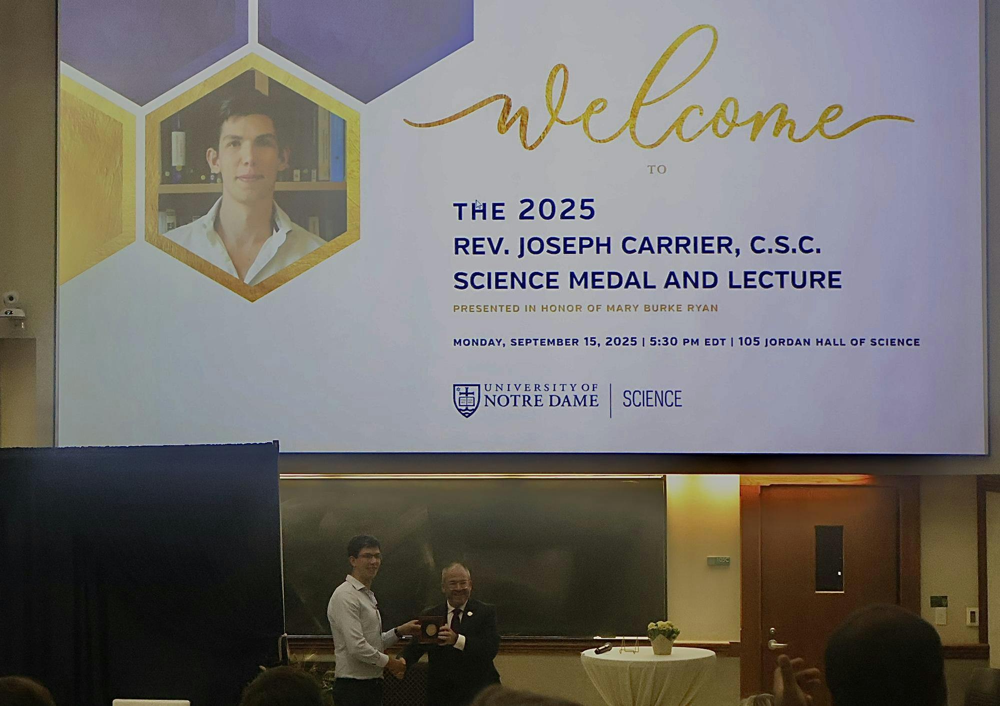 2025 Carrier Medal Awarded to Oxford’s Professor James A. Maynard 