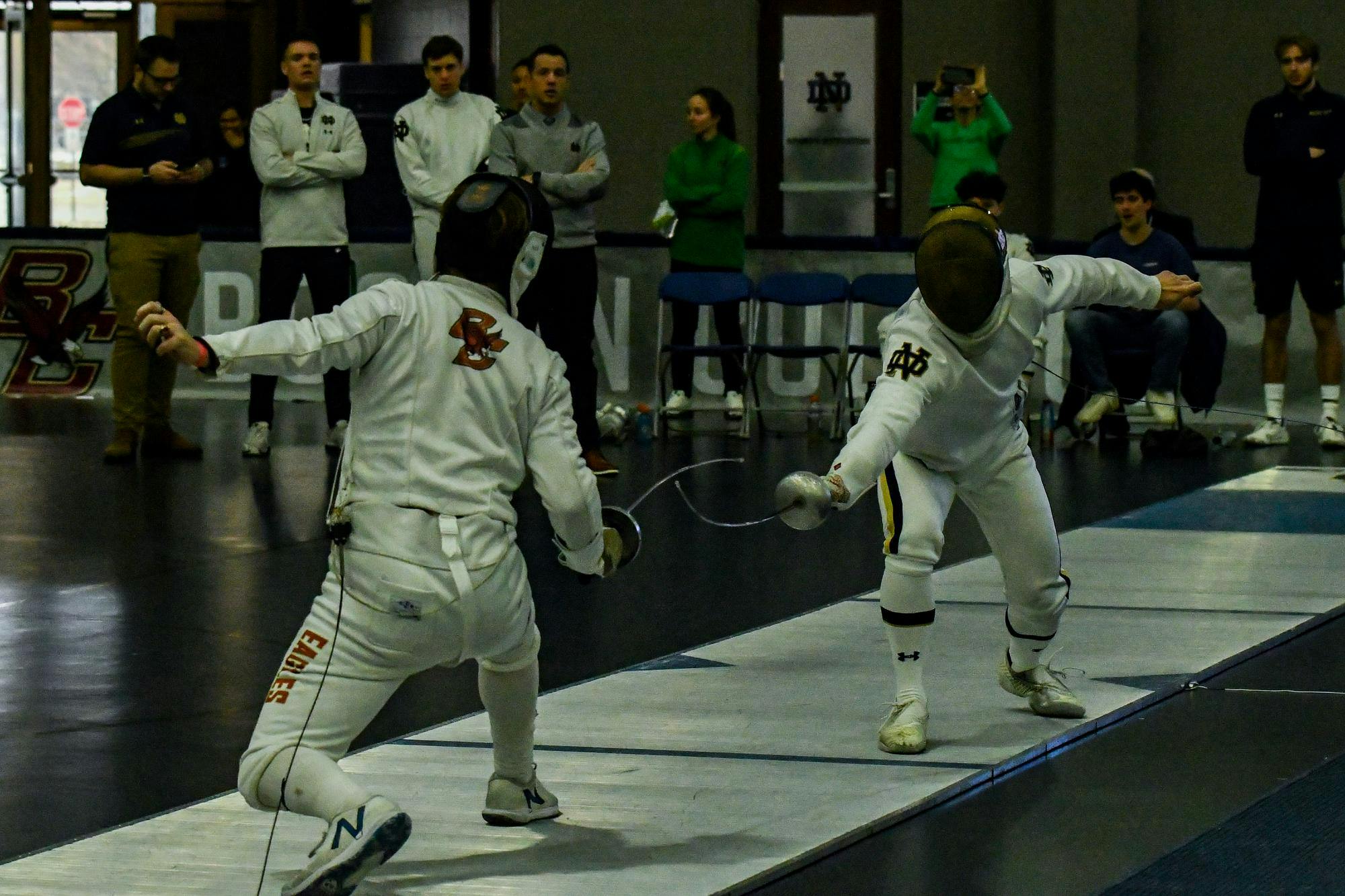 20240225, ACC Championship, Fencing, Joyce Center, Mens Fencing, Riley Robinson, Sofia CrimiVaroli.jpg