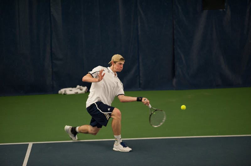 M-Tennis-20140228-20140228-Eck-Tennis-Center-Emily-McConville-Mens-Tennis-vs.-Virginia-Tech