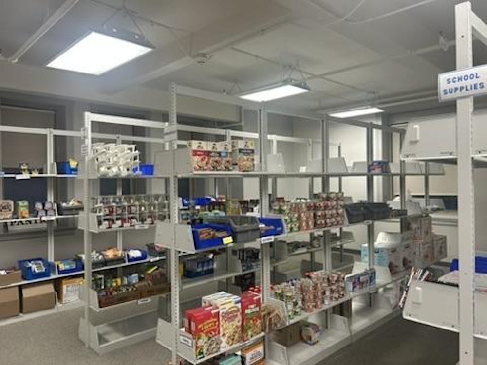 Mother Pauline Food Pantry stores toiletries and food items