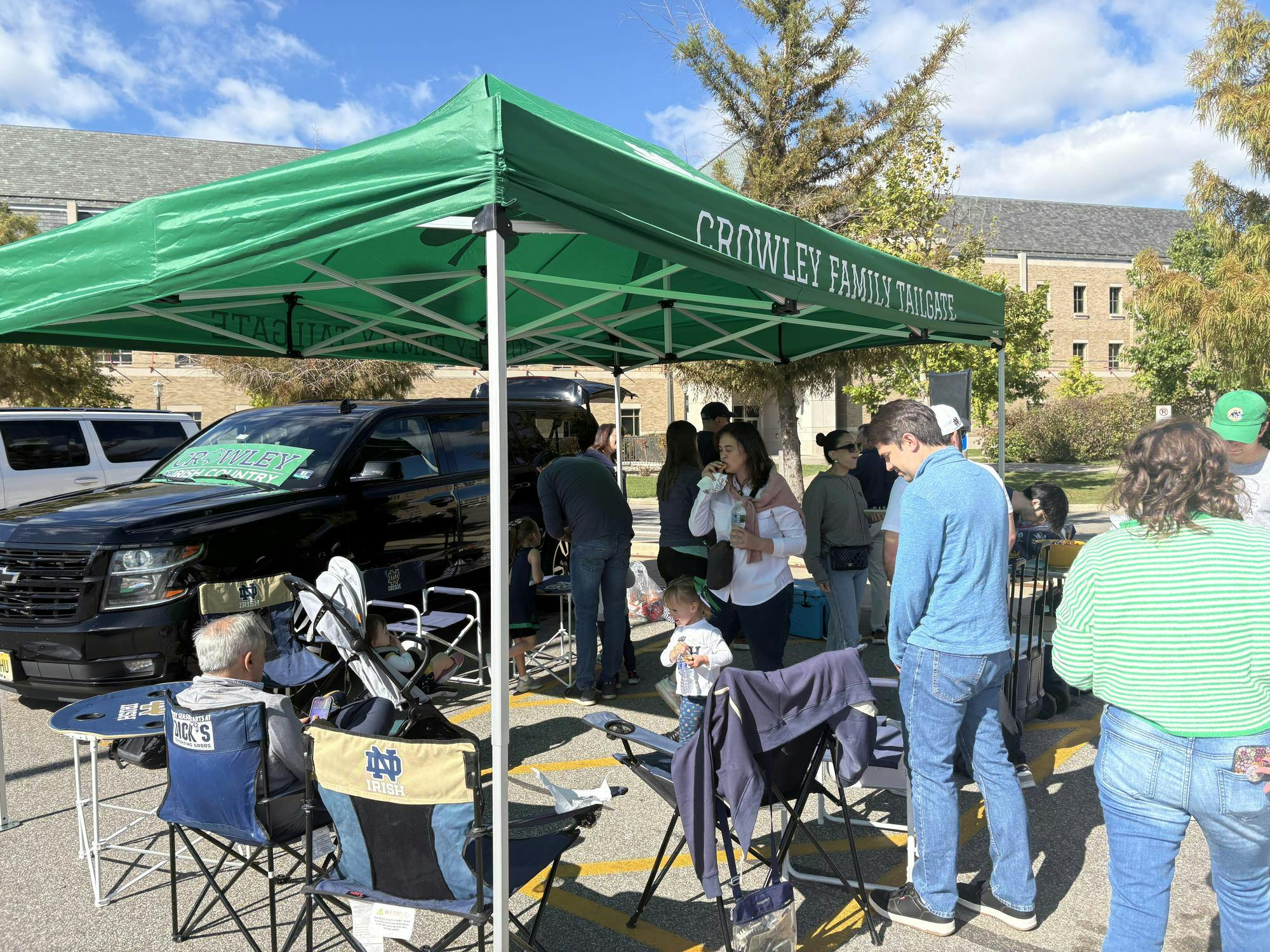 Crowley family hosts tailgate