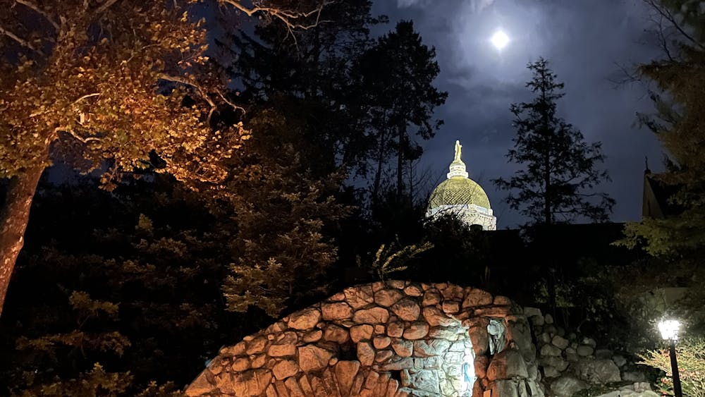 Prayer service held at the Grotto for march