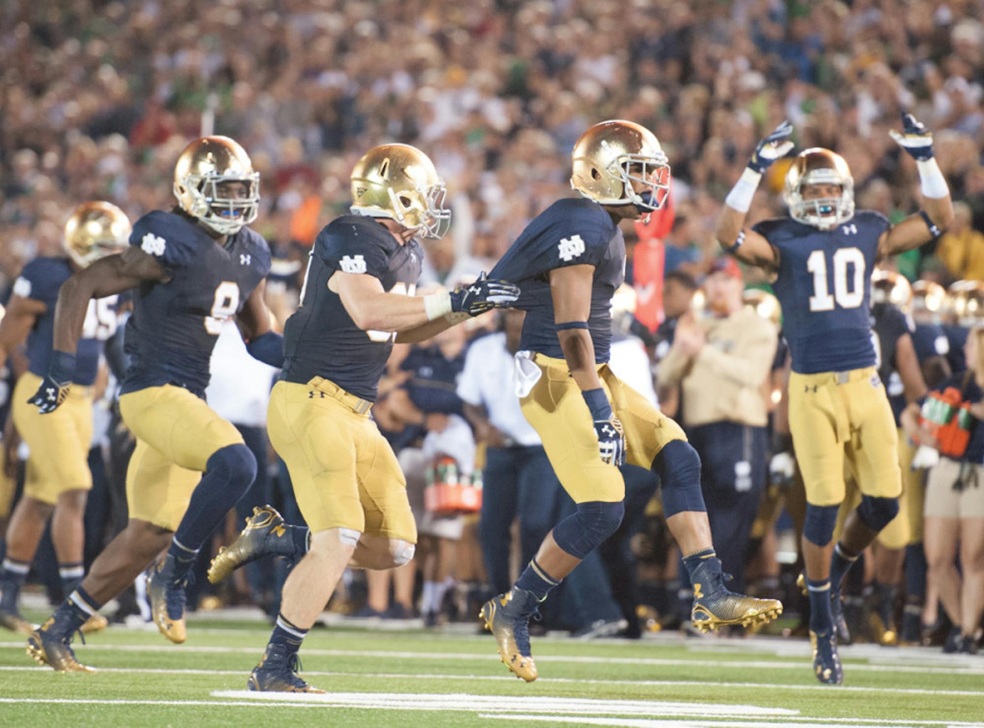 20140906, 2014-2015, 20140906, by Zach Llorens, Football, michigan, Notre Dame Stadium, Win 31-0-7