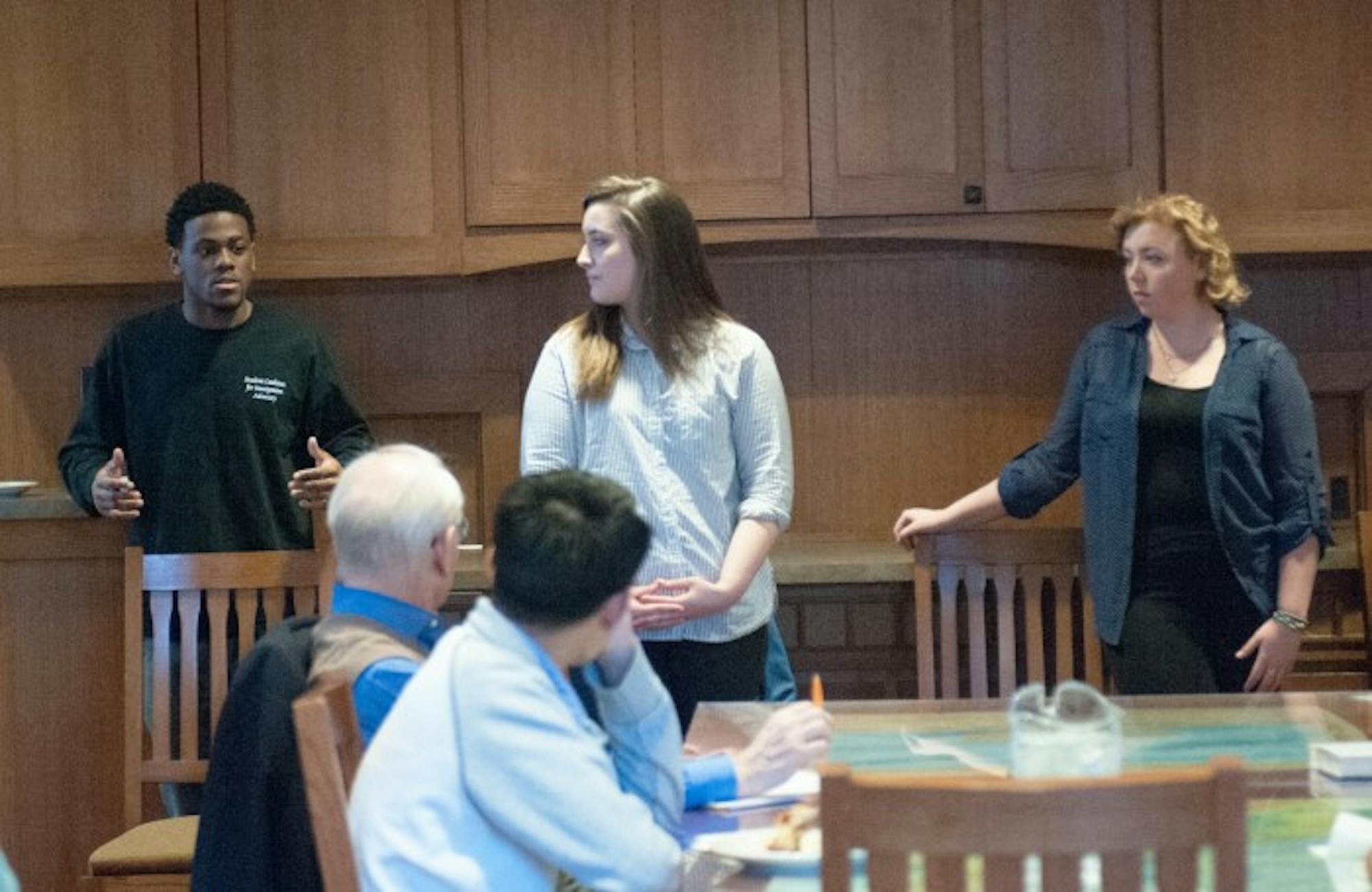 The student worker participation committee (SWPC) hosted a town hall Wednesday night in Geddes Hall to discuss the ‘China policy’ and the ‘Freedom of Association’ policy.