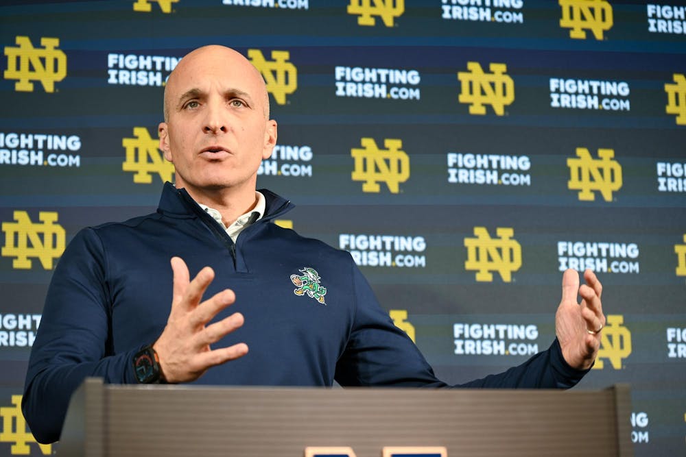 20251209, Gray Nocjar, Hammes Auditorium, Joyce Athletic and Convocation Center, Pete Bevacqua press conference-8.jpg