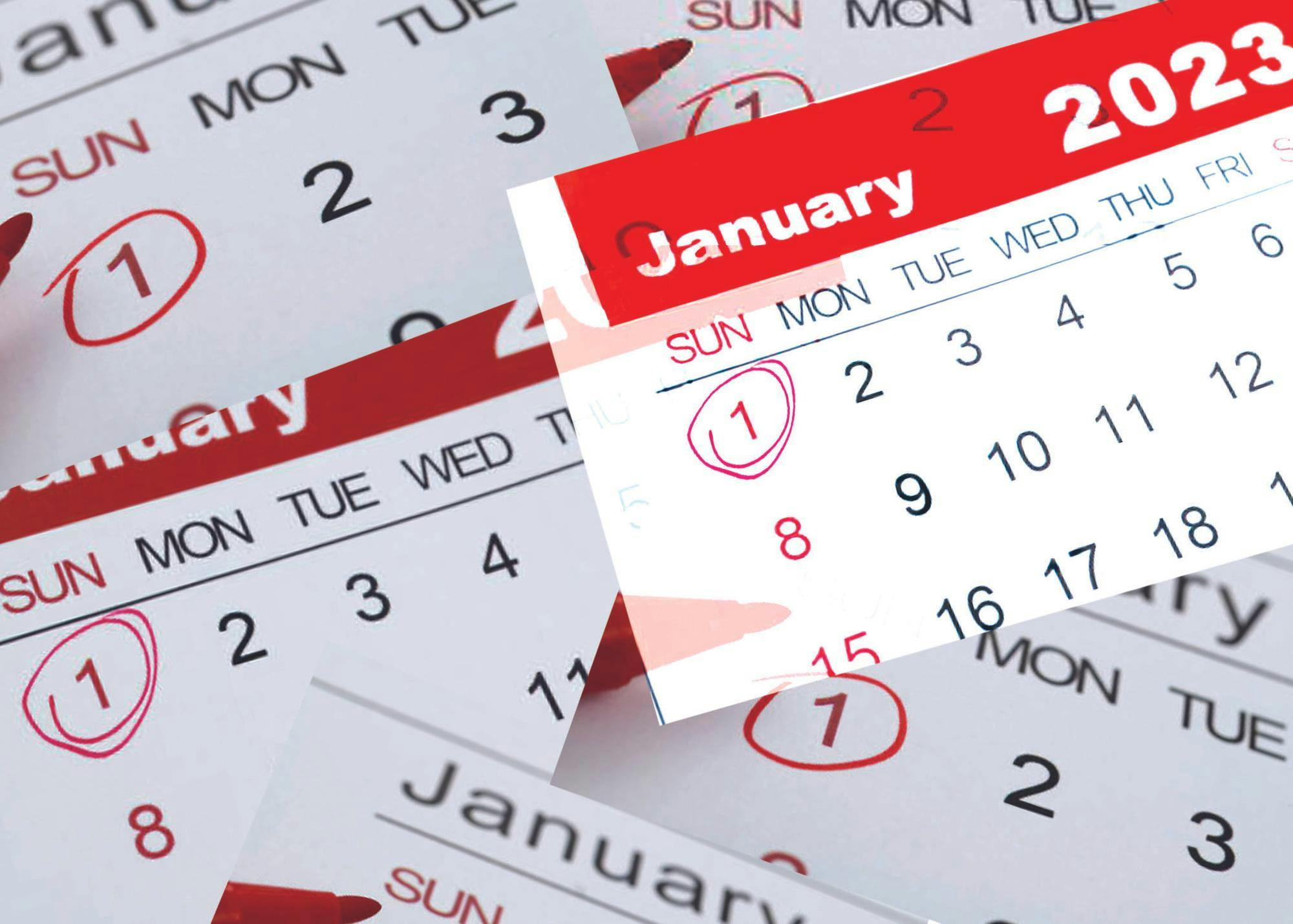 Calendar, Sunday scaries