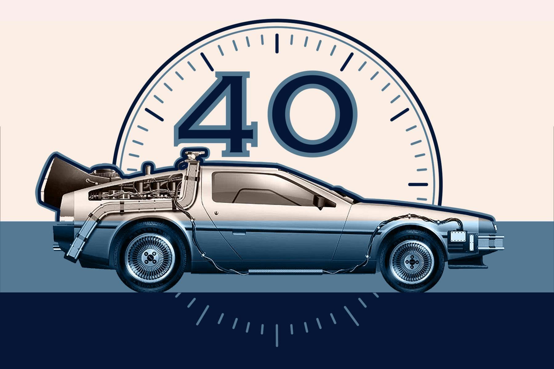 Back To The Future Color Graphic