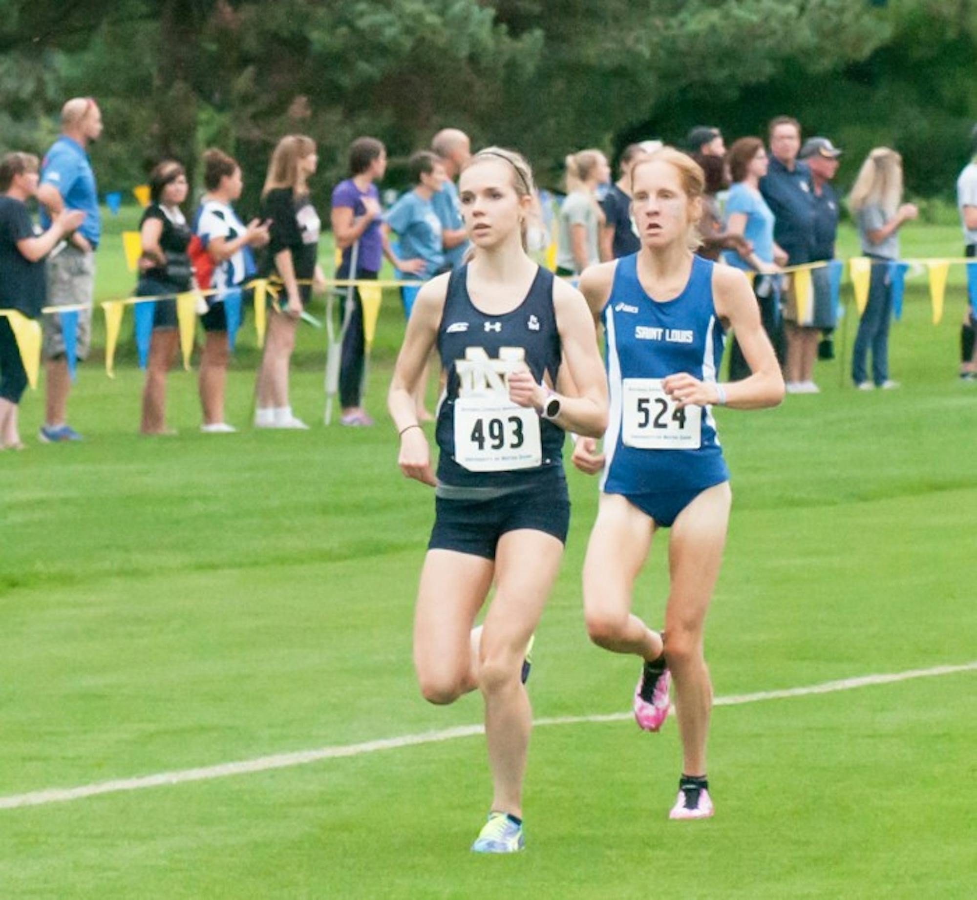 Irish sophomore Annie Heffernan competes in the National Catholic Championship on Sept. 18, 2015, where she finished third overall.