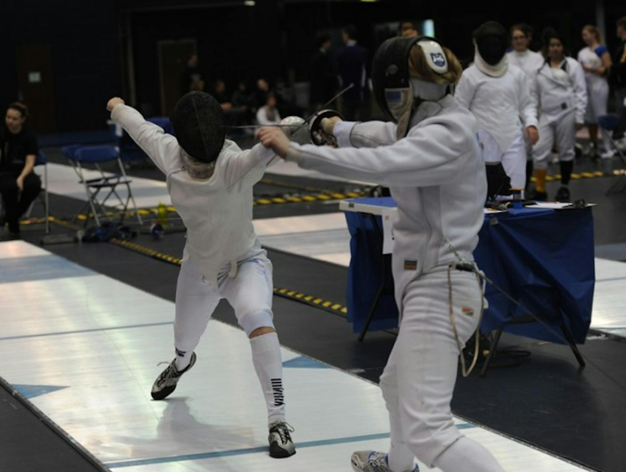 Junior Ashley Severson fences in the women’s epee at the Midwest Conference Championships on Mar. 2 at Notre Dame. Severson tied for third in the same event at the North American Cup on Sunday.