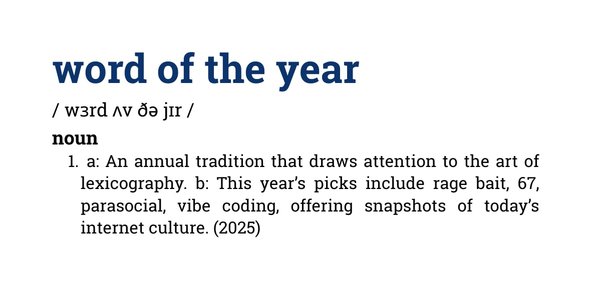 2025&#039;s word of the year announced