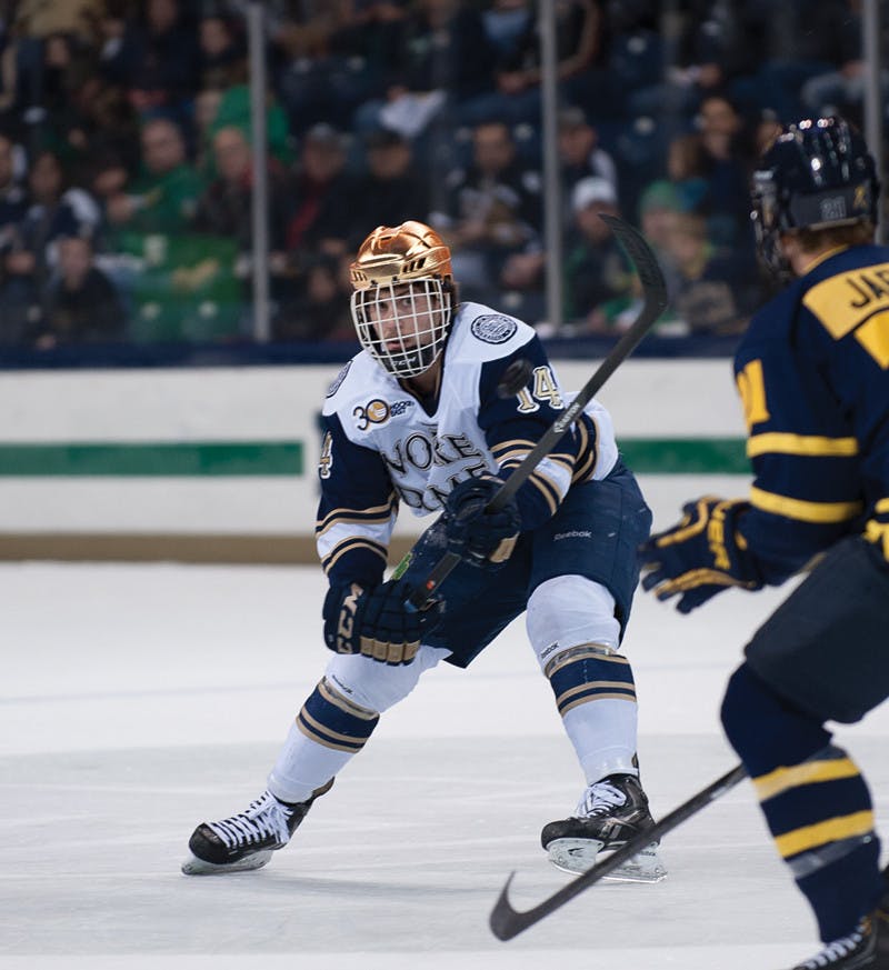 Mens-Hockey-Thomas-DiPauli-shot-by-Michael-Yu-vs-Merrimack-Warriors