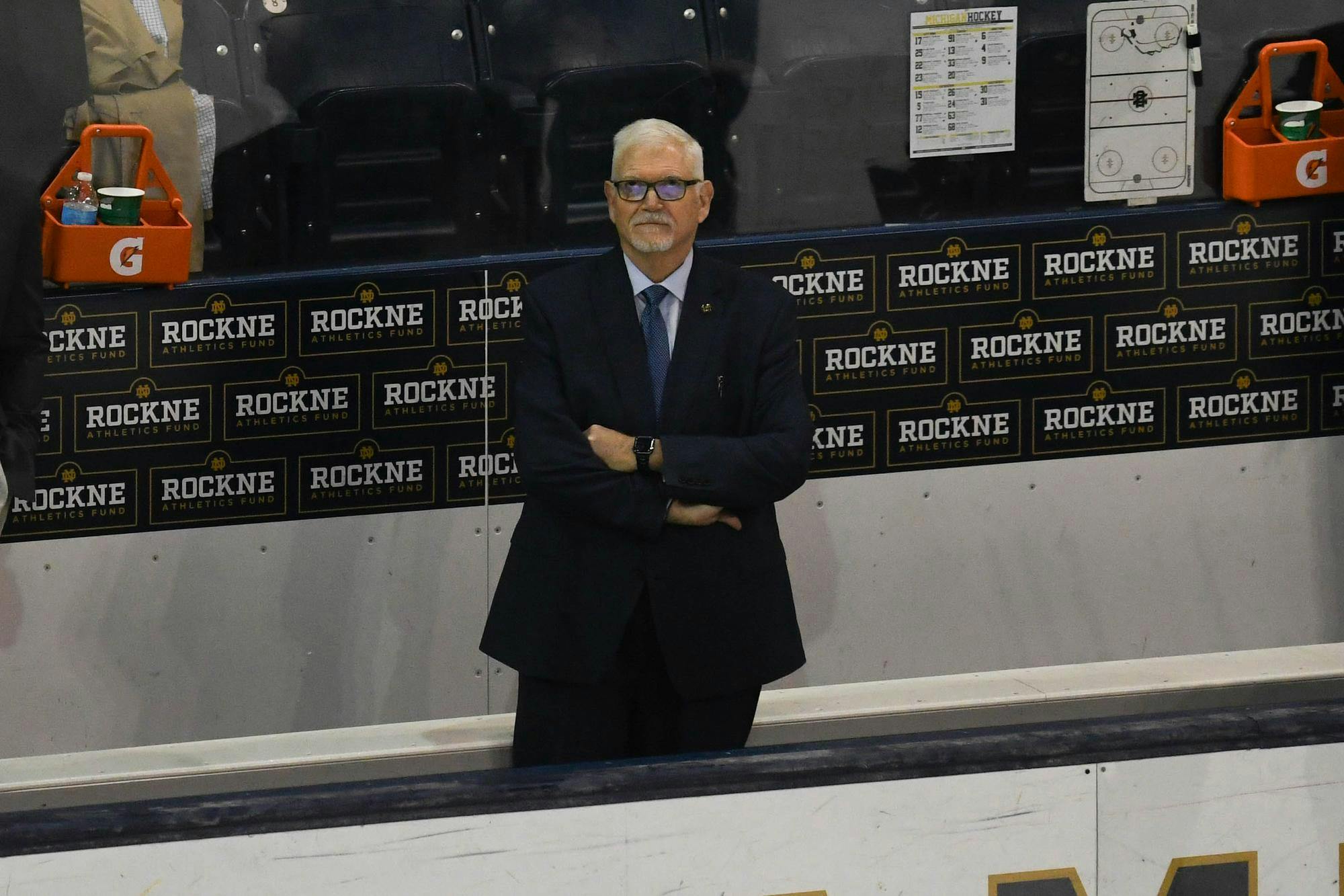 20231201, Coach Jackson's 400th win, Compton Family Ice Arena, Hockey, Meghan Lange, University of Michigan-61.JPG