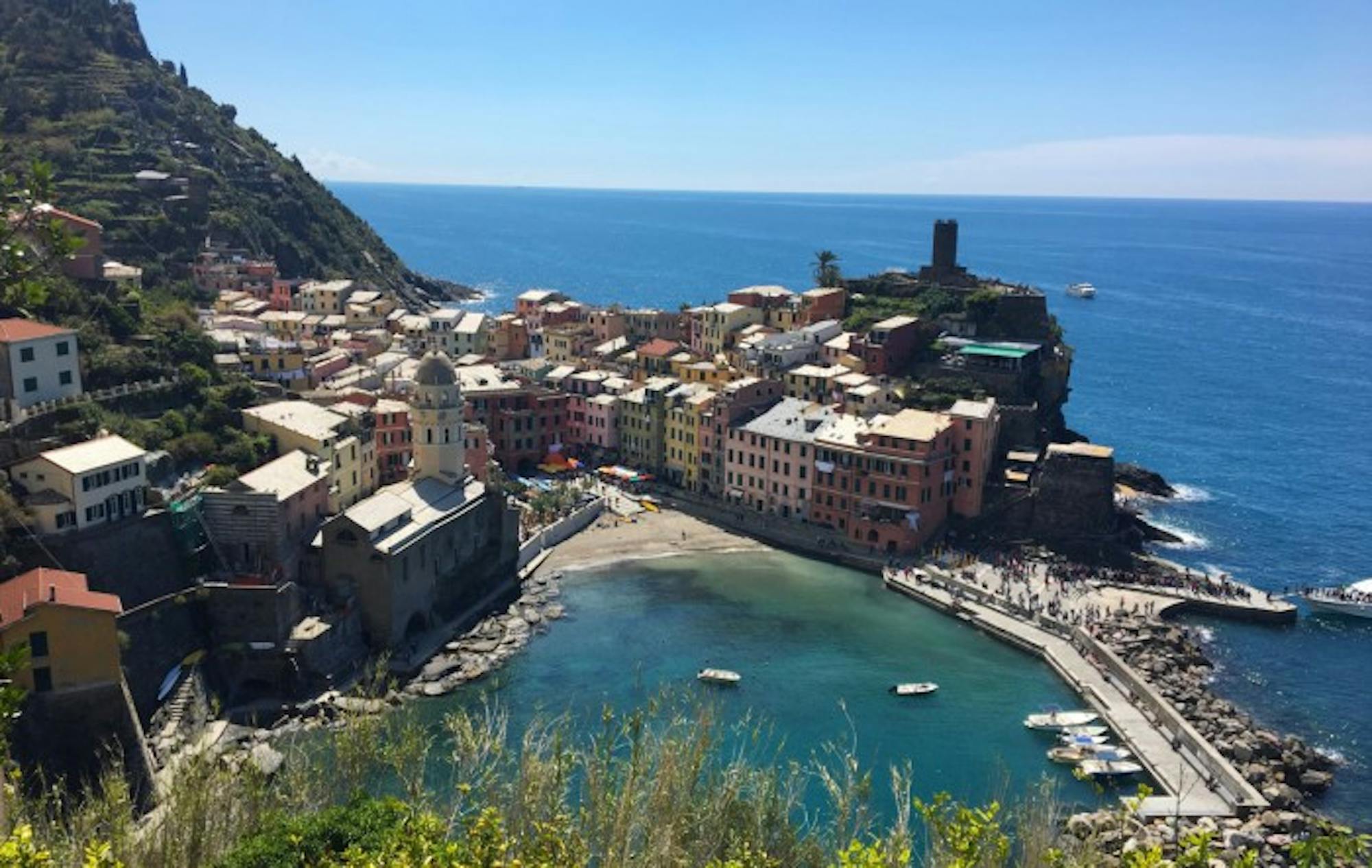 The Italian town of Vernazza, located along the Cinque Terre hiking trail, is one of many places visited by Notre Dame students studying abroad.