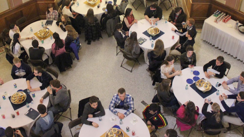 Reilly-picture-20140405-20140406-Emily-McConville-Main-Building-Rotunda-Reilly-Scholars-Weekend-Reilly-welcome-dinner