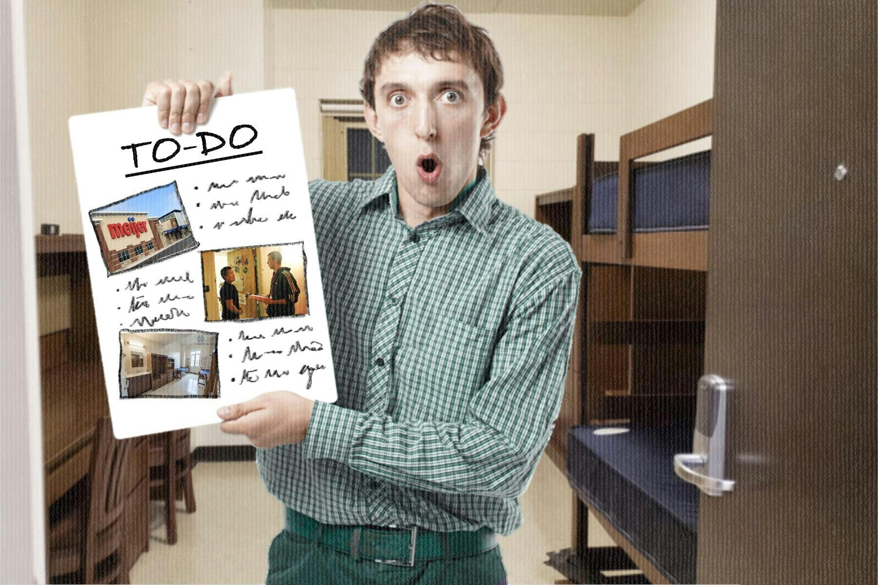 Dorm Parties Color Graphic