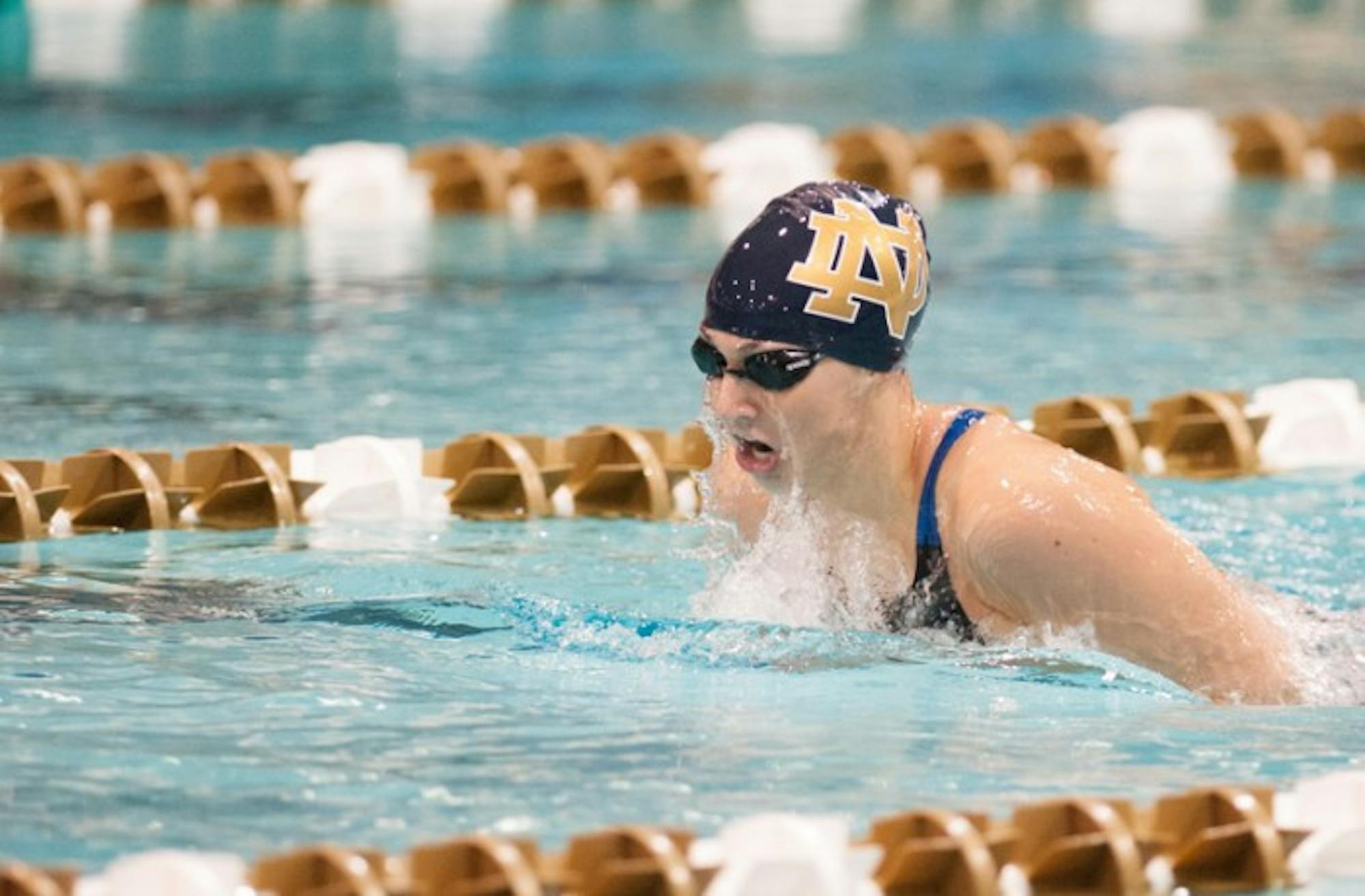 Junior Emma Reaney races in the 200  IM. On Saturday, she won the national championship in the 200 breaststroke.