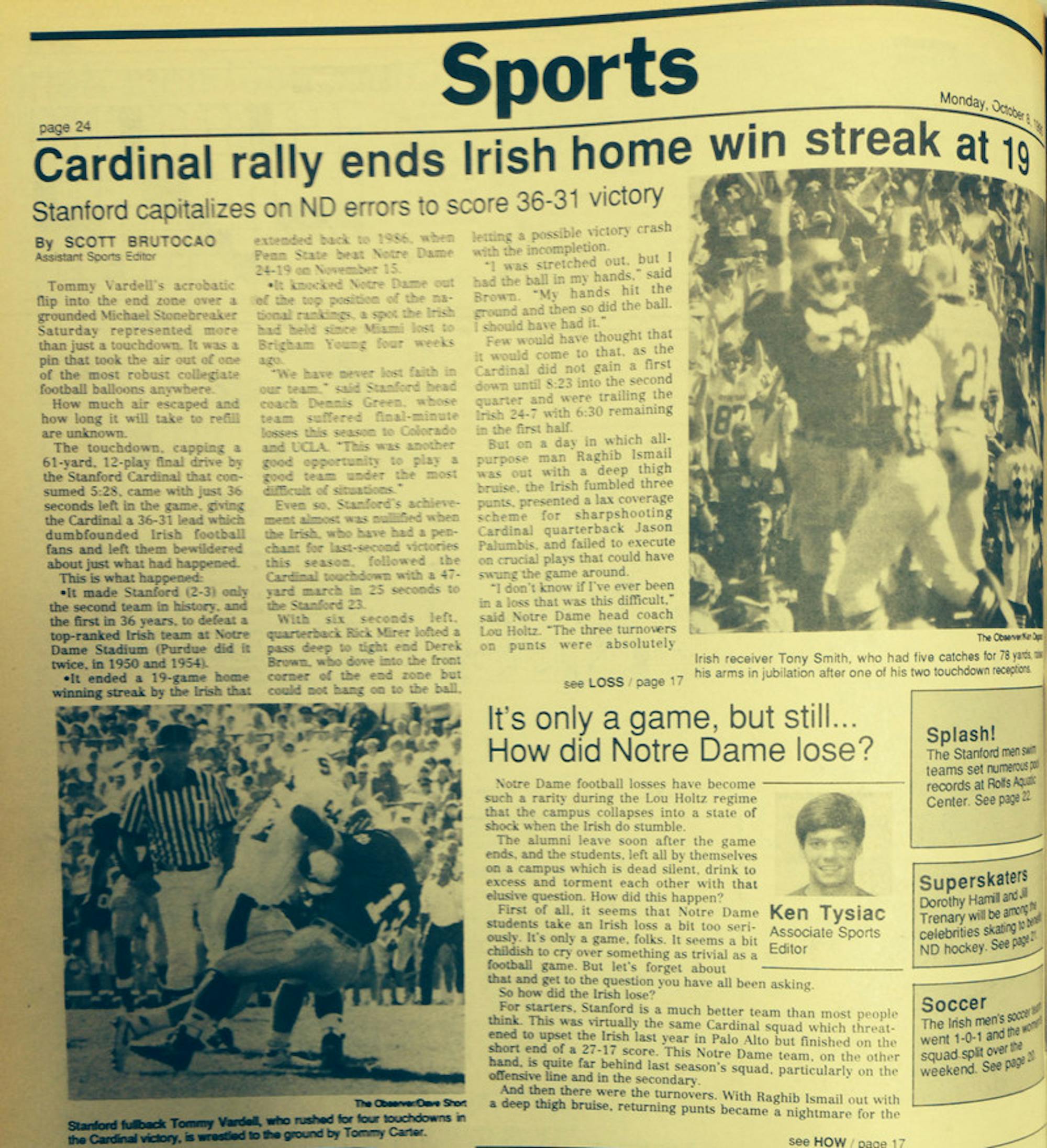 The Observer from Oct. 8, 1990.