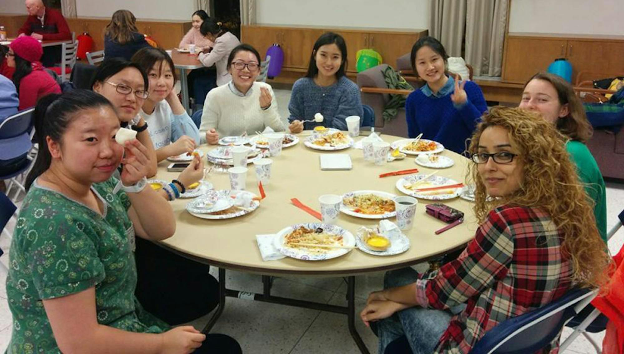 Saint Mary's international students share food and friendship at the Chinese Diversity Dinner, which took place in November.