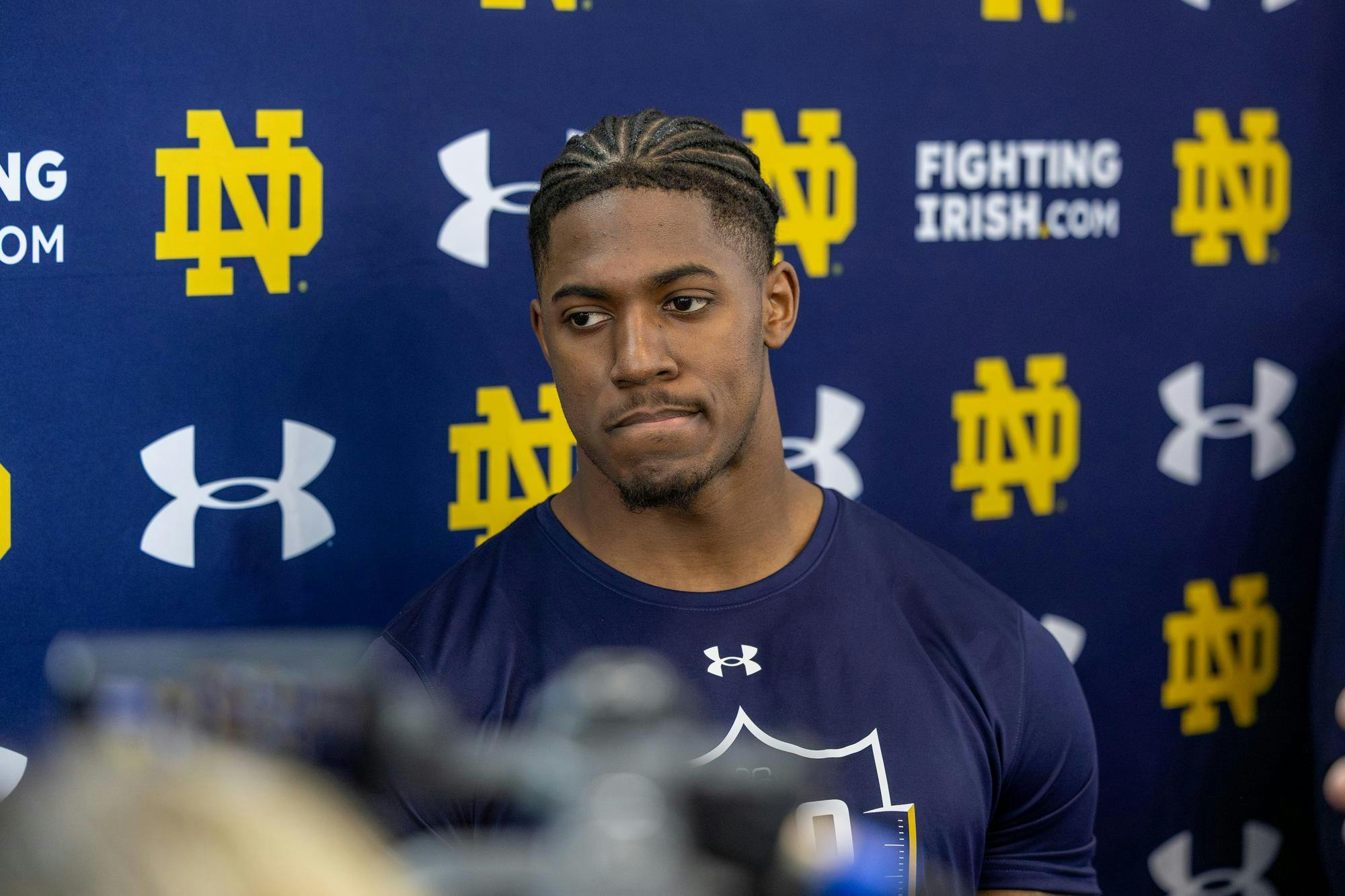 20260324, Declan Lee, Football Pro Day, Irish Athletics Center, ND Football-135.jpg