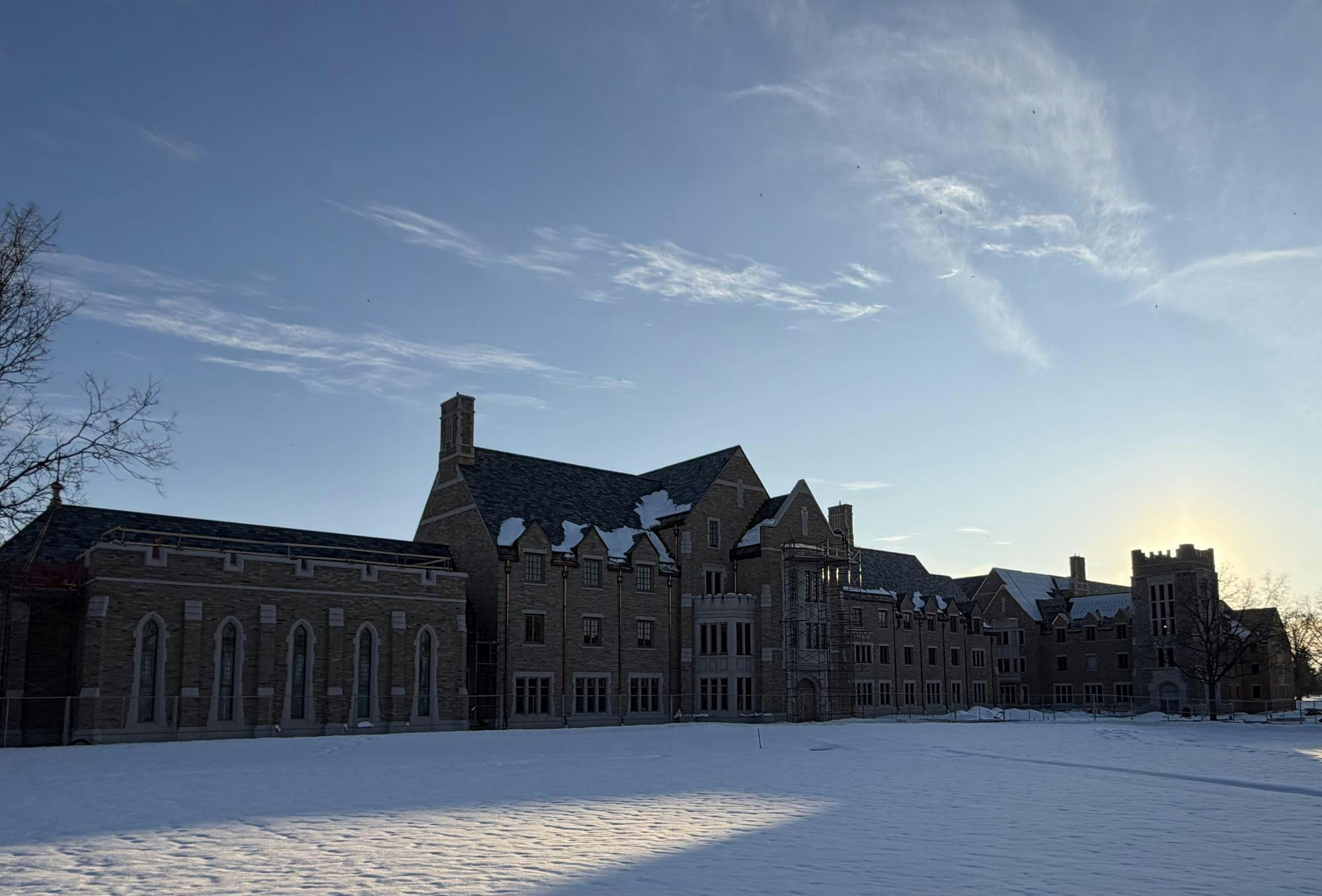 Coyle and Grojean Halls are near finishing touches for next fall