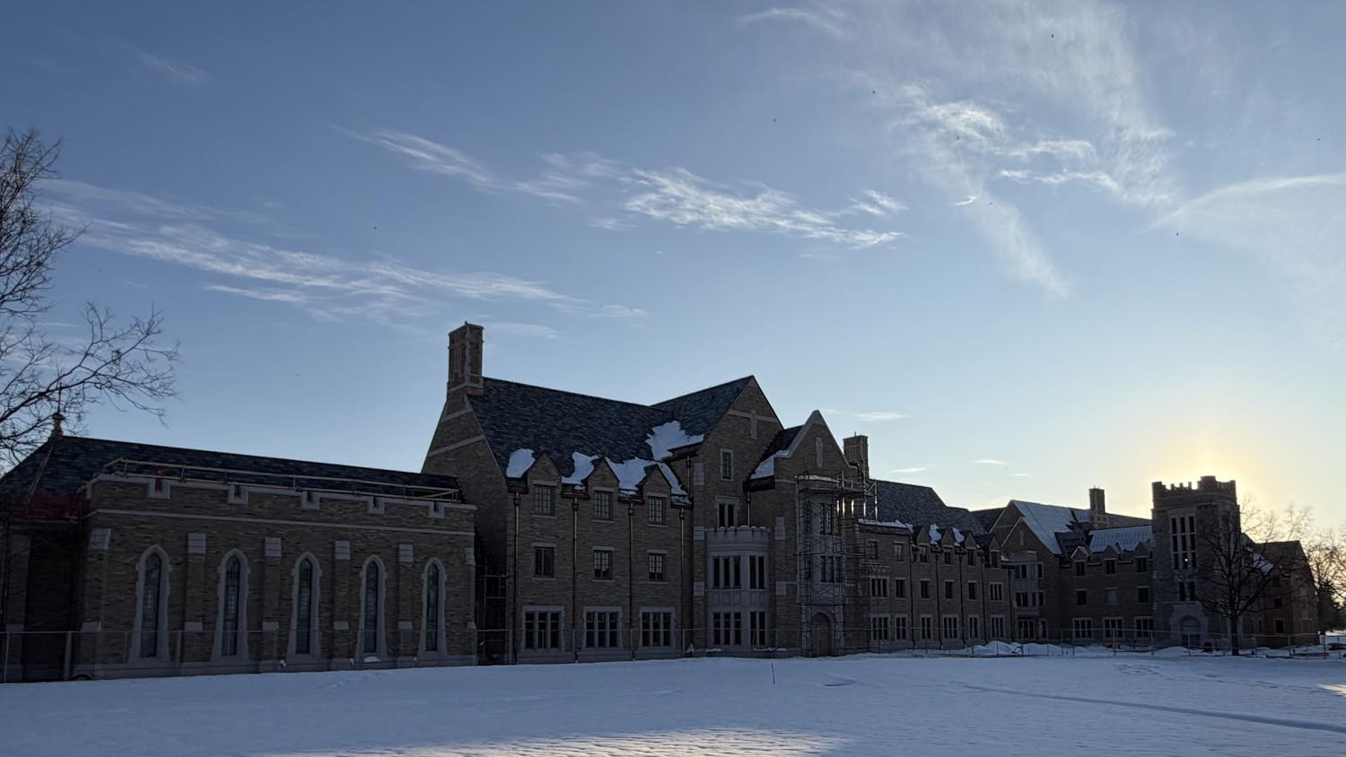 Coyle and Grojean Halls are near finishing touches for next fall