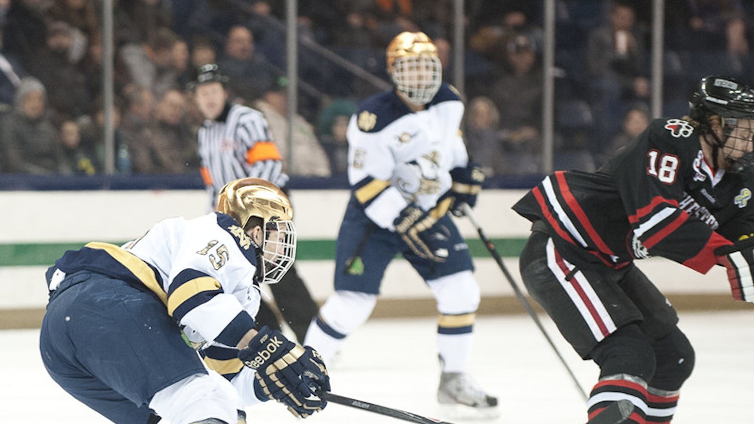 20140124-Hockey-v-Northeastern-Schneider-by-Michael-Yu
