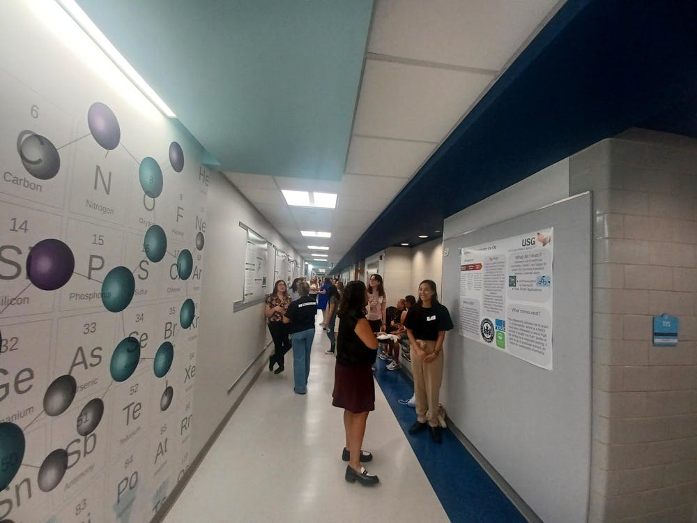 Students present research for annual STEM Fall Poster Day