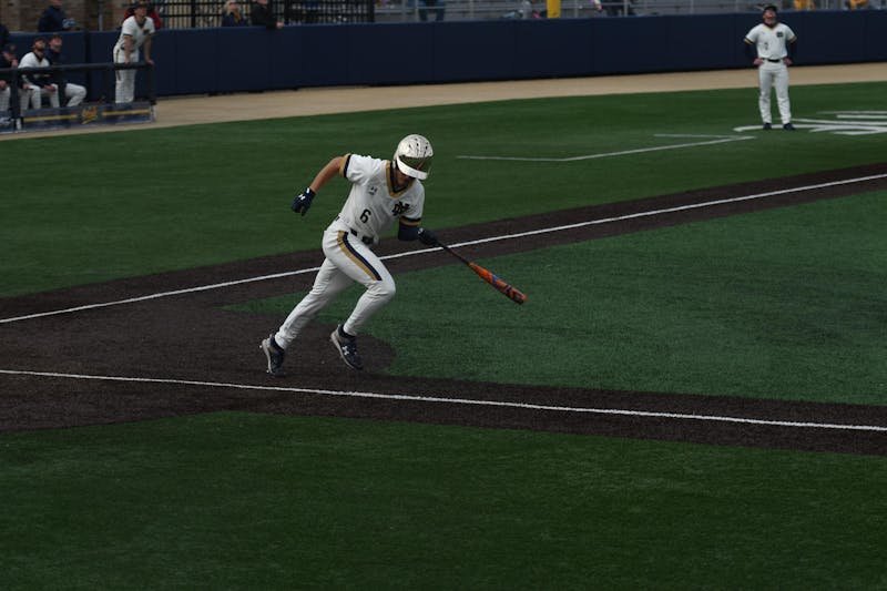 Notre Dame baseball battles back for a win against Western Michigan