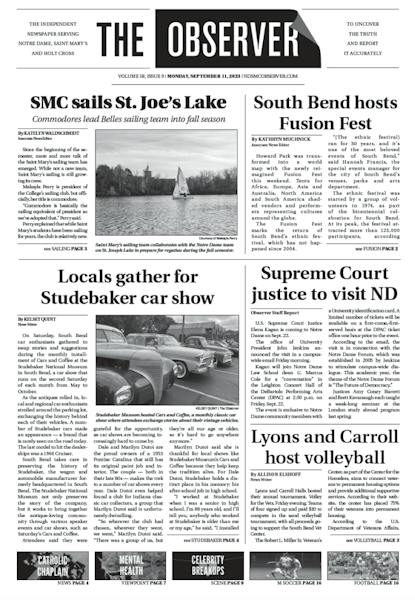 September Observer Print Edition for Monday, September 11, 2023 - The Observer