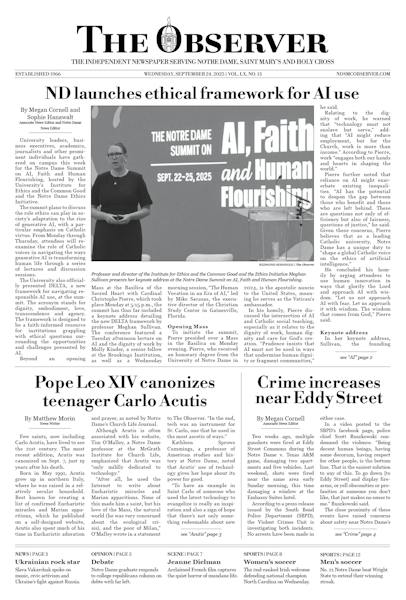 September Observer Print Edition for Wednesday, September 24, 2025 - The Observer
