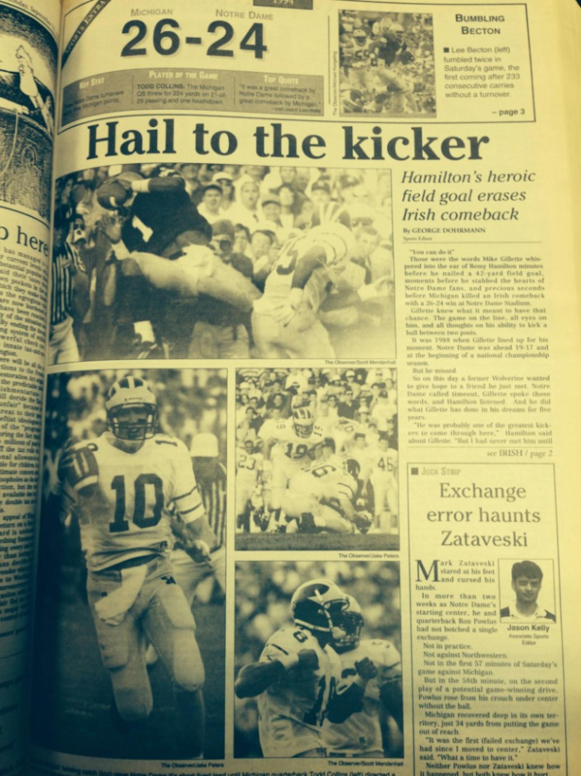 The Observer from Sept. 12, 1994.