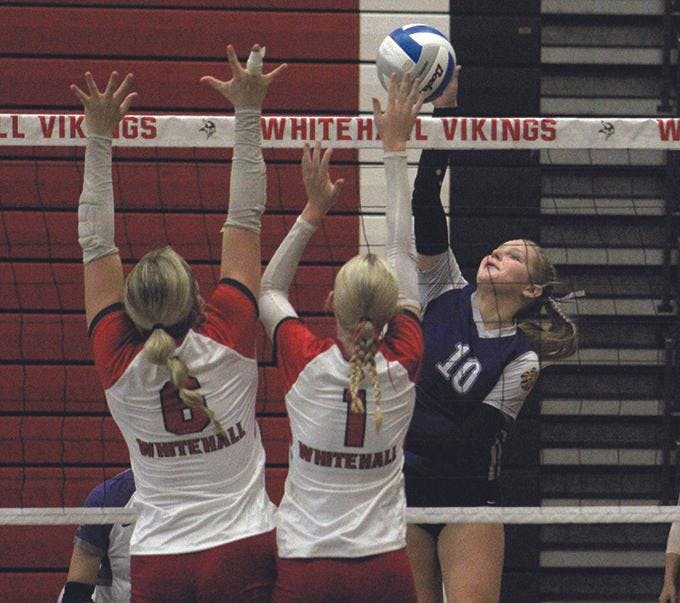 Gallery - Shelby volleyball at Whitehall Tri