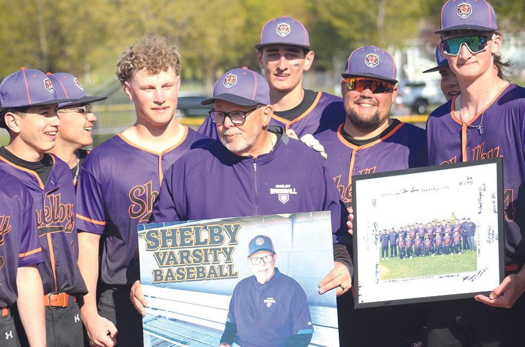 Gallery - Brian Wright honored during Shelby baseball doubleheader
