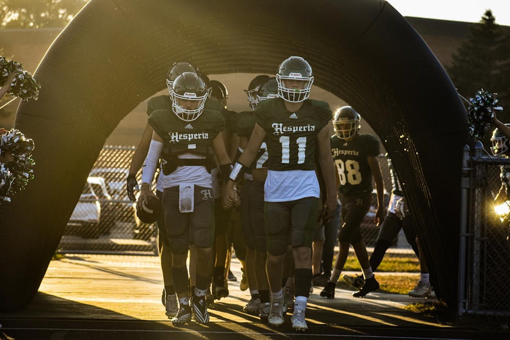 Hesperia FB vs. N. Muskegon (Week 4) - Walkout 1