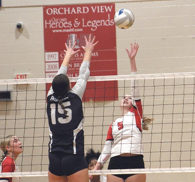 Gallery - Whitehall vs. Fruitport district volleyball