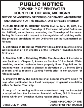 Pentwater Township Zoning Amendment Retaining Walls July 11, 2025 Echo.pdf