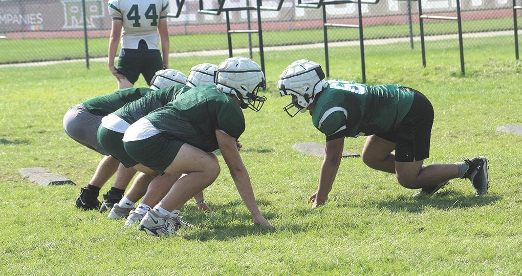 Reeths-Puffer preseason football practice