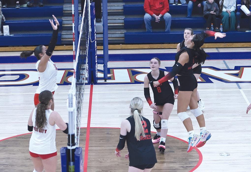 Gallery - Hart vs. Reed City district finals volleyball (courtesy of Len Fouty)