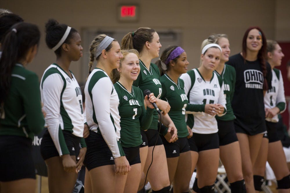 Volleyball Green and White Scrimmage